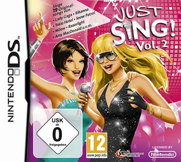 Just Sing! - Vol. 2 (Europe) (En,Fr,De) (VJVP) (NDSi Enhanced) box cover front